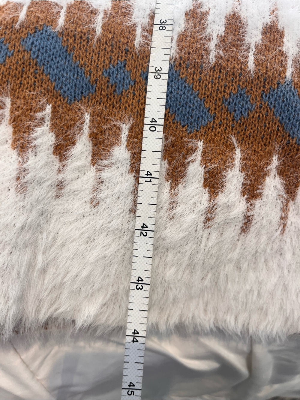 Women’s SMALL Southwestern Open Front Knit Long Sweater Boho Western Aztec - Picture 7 of 7